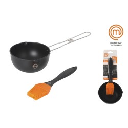 Ensemble d'ustensiles pour barbecue MasterChef 11,5 X 6 cm Pinceau (12 Unités) 2