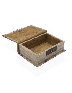 Boîte à bijoux Versa Toile Bois MDF 7 x 22 x 16 cm Oiseau 2