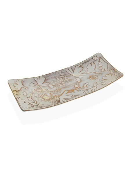 Centre de Table Versa Marron Fleurs 16 x 4,5 x 38,5 cm
