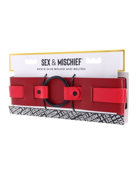 Ceinture réglable Sportsheets Sex and Mischief Rouge