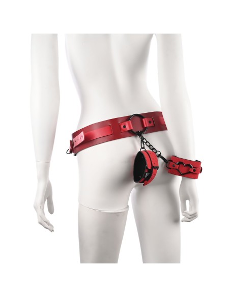 Ceinture réglable Sportsheets Sex and Mischief Rouge