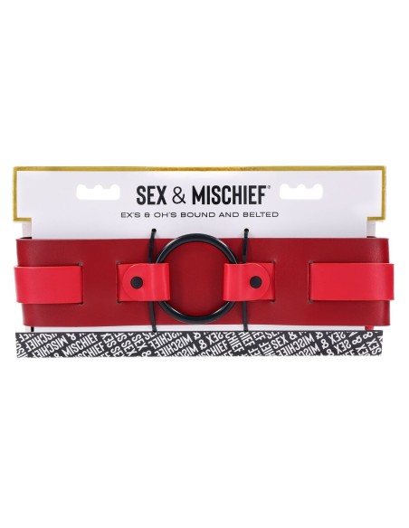Ceinture réglable Sportsheets Sex and Mischief Rouge