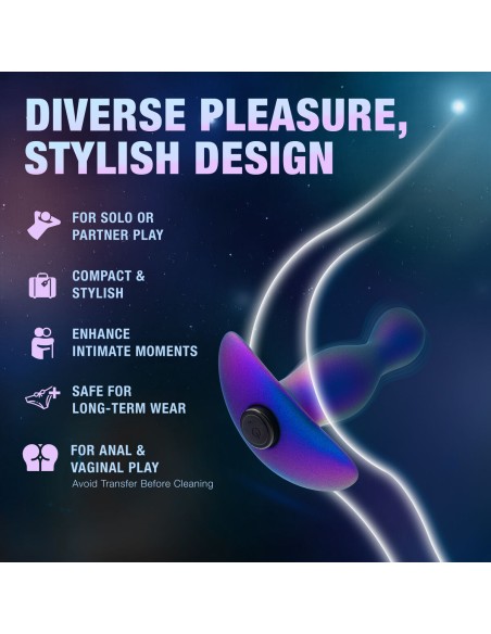 Vibrateur Anal Cassini Noir Blush Anal Adventures Violet
