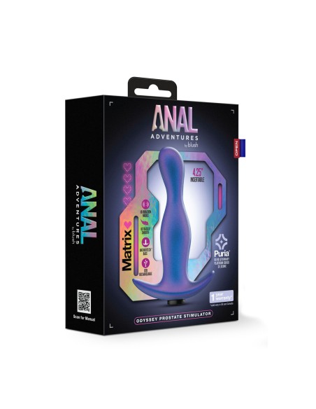 Vibrateur Anal Cassini Noir Blush Anal Adventures Violet