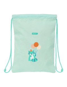 Sac à dos serré par des ficelles Safta Fiesta Vert 26 x 34 x 1 cm