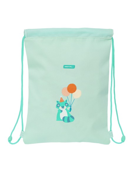 Sac à dos serré par des ficelles Safta Fiesta Vert 26 x 34 x 1 cm