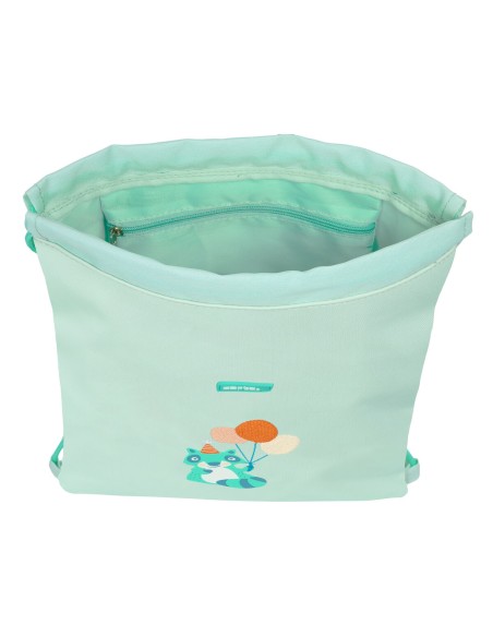Sac à dos serré par des ficelles Safta Fiesta Vert 26 x 34 x 1 cm
