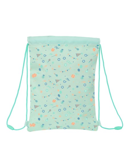 Sac à dos serré par des ficelles Safta Fiesta Vert 26 x 34 x 1 cm