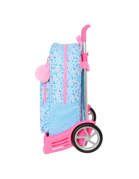 Cartable à roulettes Vicky Martín Berrocal Paraíso Bleu Rose 30 x 46 x 14 cm