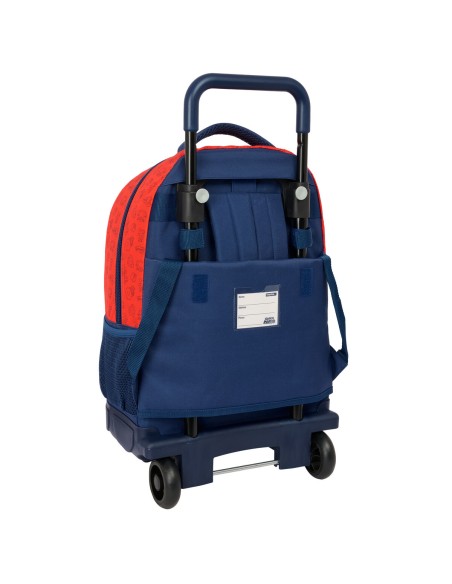 Cartable à roulettes Super Mario Trick Rouge Bleu foncé 33 x 45 x 22 cm