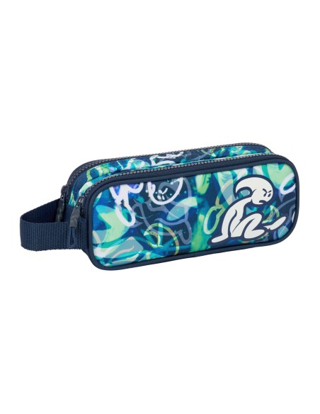Trousse Fourre-Tout Double El Niño Kook Blue marine 21 x 8 x 6 cm