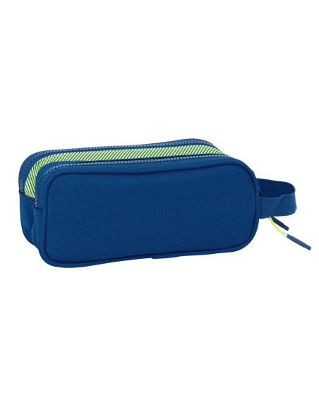 Trousse Fourre-Tout Double Munich North Blue marine 21 x 8 x 6 cm