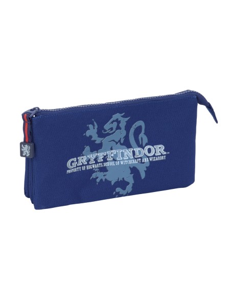 Trousse Fourre-Tout Triple Harry Potter Captain Blue marine 22 x 12 x 3 cm