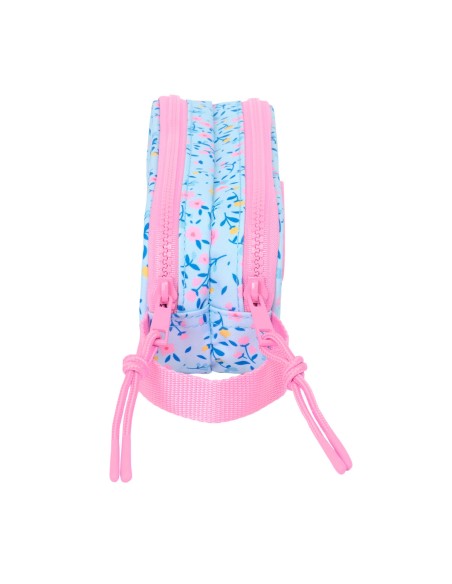 Trousse Fourre-Tout Double Vicky Martín Berrocal Paraíso Rose Bleu clair 21 x 8 x 6 cm