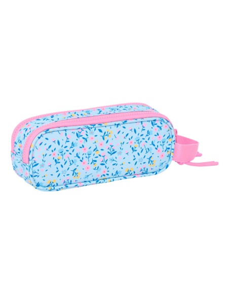 Trousse Fourre-Tout Double Vicky Martín Berrocal Paraíso Rose Bleu clair 21 x 8 x 6 cm
