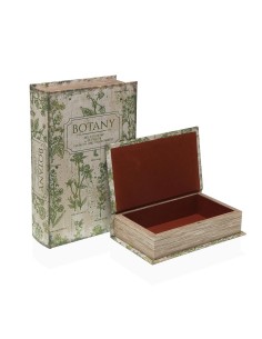Boîte Décorative Versa Toile Bois MDF Oiseau