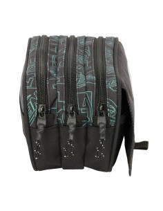 Trousse Fourre-Tout Triple Nerf Game Noir 21,5 x 10 x 8 cm 2