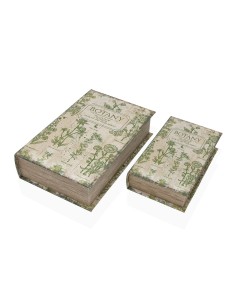 Boîte Décorative Versa Toile Bois MDF Oiseau 2
