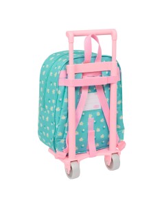 Cartable à roulettes Peppa Pig Pretty flowers Jaune Menthe 22 x 27 x 10 cm 2