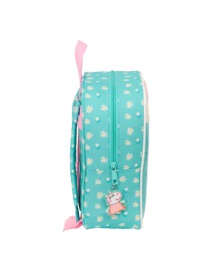 Sac à dos enfant Peppa Pig Pretty flowers Jaune Menthe 22 x 27 x 10 cm 2