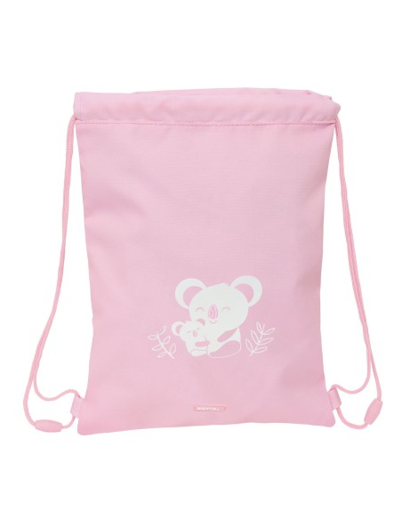 Sac à dos serré par des ficelles Safta Koala Rose 26 x 34 x 1 cm