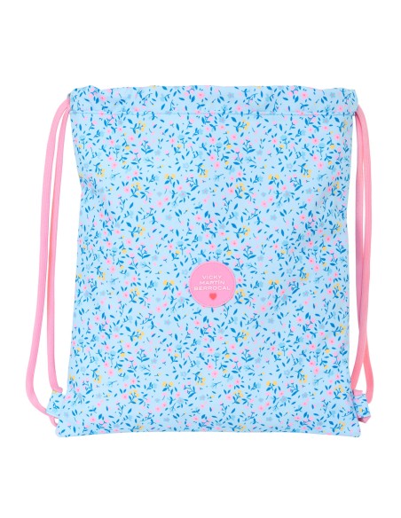 Sac à dos serré par des ficelles Vicky Martín Berrocal Paraíso Bleu Rose 35 x 40 x 1 cm