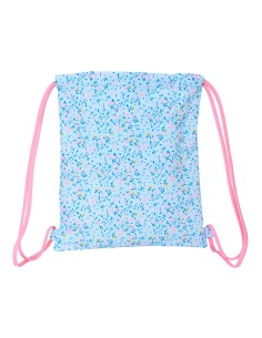 Sac à dos serré par des ficelles Vicky Martín Berrocal Paraíso Bleu Rose 35 x 40 x 1 cm 2