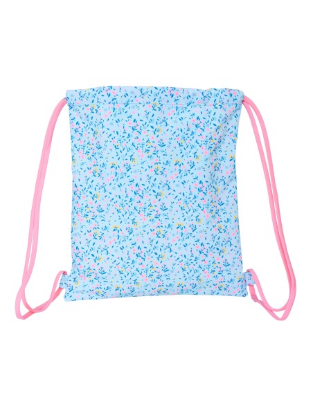 Sac à dos serré par des ficelles Vicky Martín Berrocal Paraíso Bleu Rose 35 x 40 x 1 cm