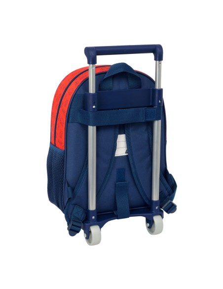 Cartable à roulettes Super Mario Trick Rouge Bleu foncé 28 x 34 x 10 cm