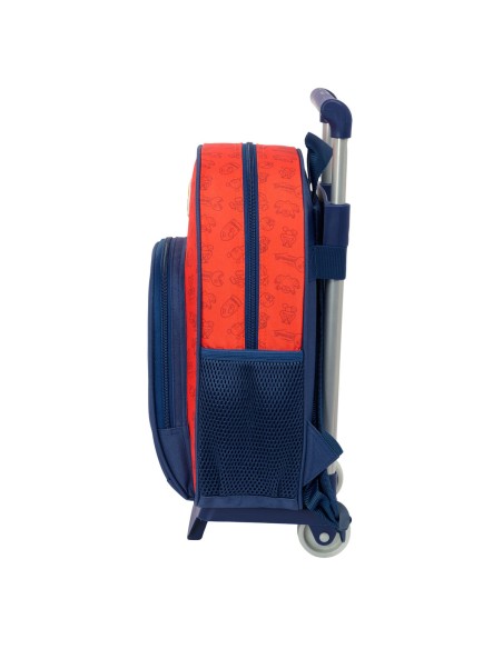Cartable à roulettes Super Mario Trick Rouge Bleu foncé 28 x 34 x 10 cm