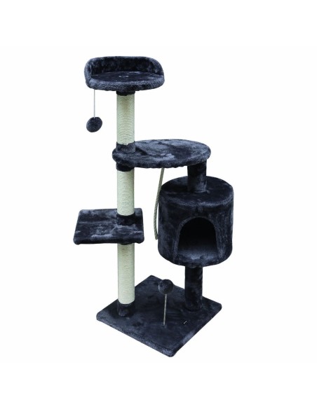 Arbre à chat Gloria Volga Gris Polyester Bois Plastique Sisal