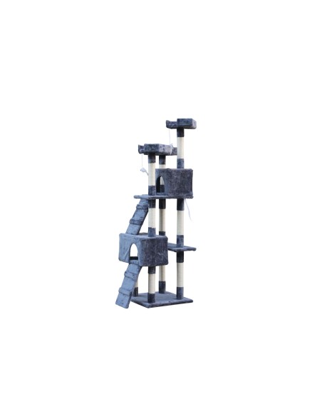 Arbre à chat Gloria Nilo Gris Polyester Bois Papier Plastique Sisal 7,5 cm