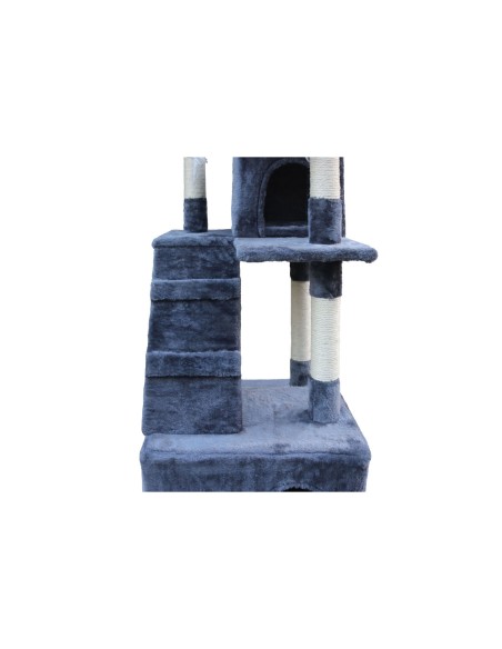 Arbre à chat Gloria Nilo Gris Polyester Bois Papier Plastique Sisal 7,5 cm