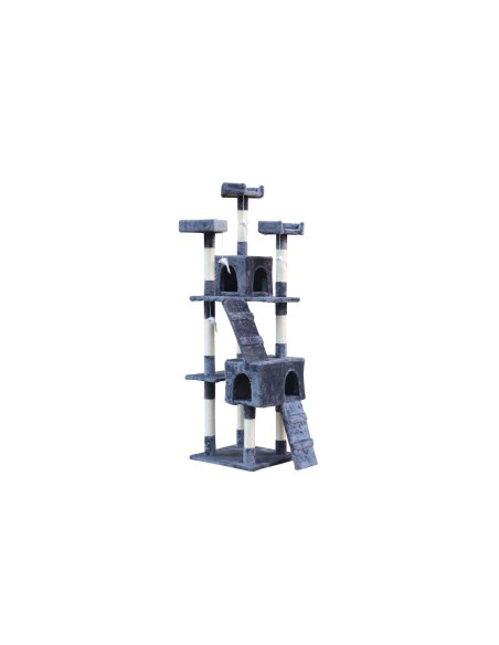 Arbre à chat Gloria Nilo Gris Polyester Bois Papier Plastique Sisal 7,5 cm