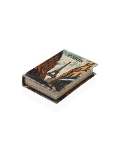 Boîte Décorative Versa Paris Toile Bois MDF