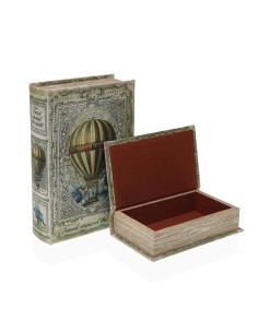 Boîte Décorative Versa Toile Bois MDF Oiseau