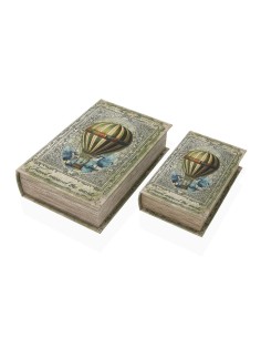 Boîte Décorative Versa Toile Bois MDF Oiseau 2