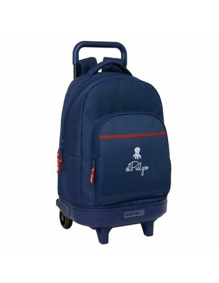 Cartable à roulettes El Pulpo Blue marine 33 x 45 x 22 cm