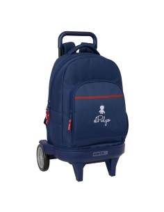 Cartable à roulettes El Pulpo Blue marine 33 x 45 x 22 cm