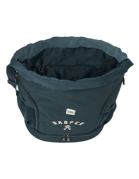 Sac à dos serré par des ficelles Harper & Neyer Blue marine 35 x 40 x 1 cm