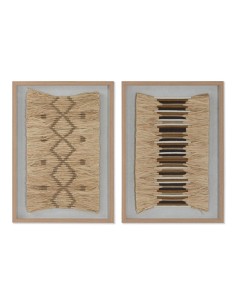 Cadre Home ESPRIT Moderne 50 x 3,5 x 70 cm (2 Unités)