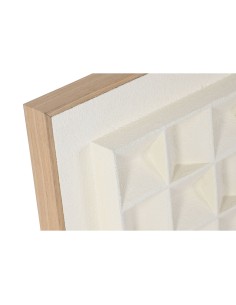 Cadre Home ESPRIT Beige Géométrique Moderne 60 x 7 x 60 cm (2 Unités) 2