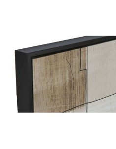 Cadre Home ESPRIT Noir Beige Abstrait Urbaine 83 x 4 x 123 cm (2 Unités) 2