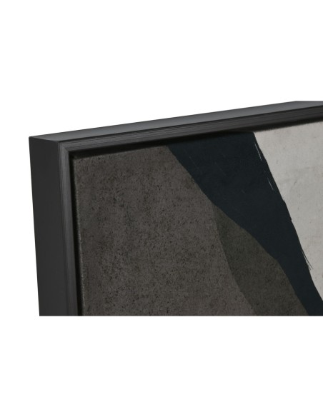 Cadre Home ESPRIT Noir Vert Abstrait Urbaine 83 x 3,8 x 123 cm (2 Unités)