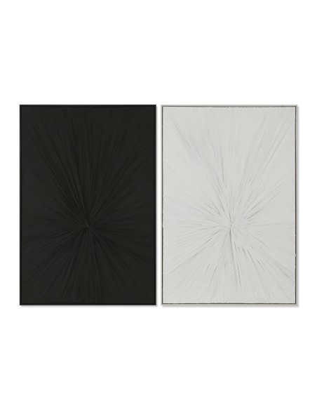 Cadre Home ESPRIT Noir Beige Moderne (2 Unités)