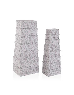 Set de boîtes décoratives Versa Caprice Carton (15 Pièces)