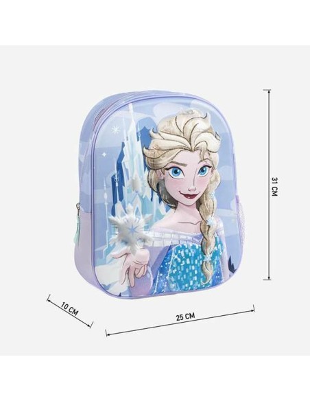 Cartable 3D Frozen Bleu 25,0 x 31,0 x 10,0 cm