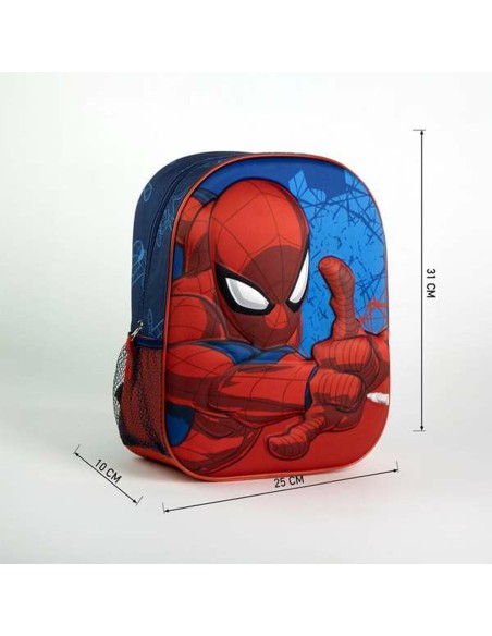 Cartable 3D Spider-Man Bleu 25,0 x 31,0 x 10,0 cm