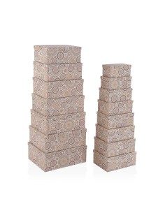 Set de boîtes décoratives Versa MARRAKECH Carton (15 Pièces)