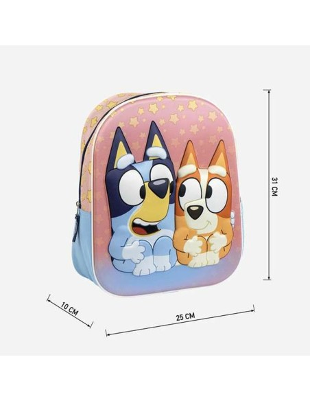 Cartable 3D Bluey Rose 25,0 x 31,0 x 10,0 cm